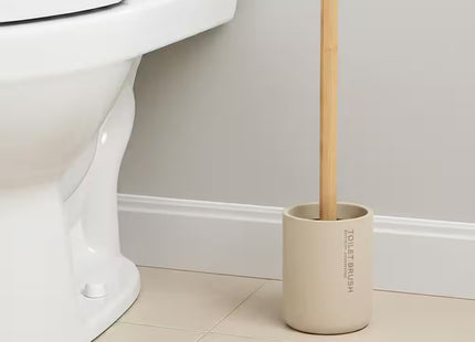 ESCOBILLA DE ASEO POLIRESINA - BEIGE/BAMBÚ - 66101161