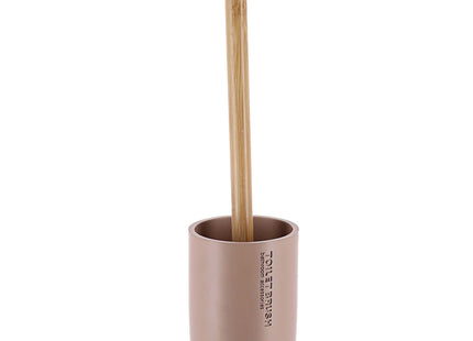 ESCOBILLA DE ASEO POLIRESINA - CAPUCINO/BAMBÚ - 66101166