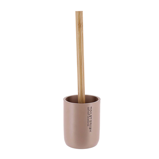 ESCOBILLA DE ASEO POLIRESINA - CAPUCINO/BAMBÚ - 66101166