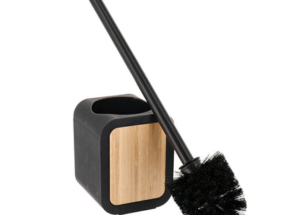 ESCOBILLA DE ASEO REDONDA RUBBER + ABS Y BAMBÚ  NEGRO - 66206103
