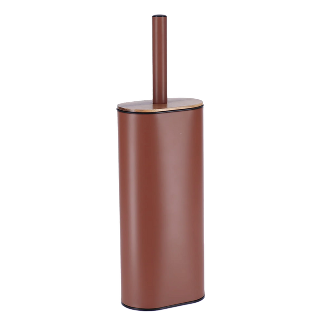 Escobilla de baño ovalada color terracota - 6651168