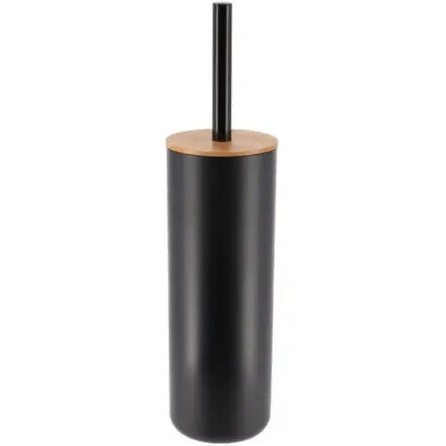 Cepillo de baño con tapa de bambú en negro - 6674237