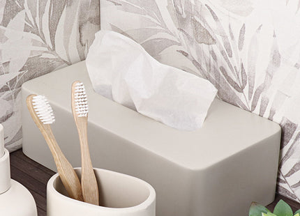 CAJA DE PANUELOS POLIRESINA BEIGE - 6726161
