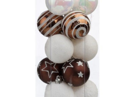 Juego de 15 bolas navideñas D5cm Noel y compañía - 694504D