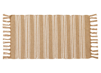 Alfombra "Eden" de yute y algodón 45x90cm  beige Natural - 71213104