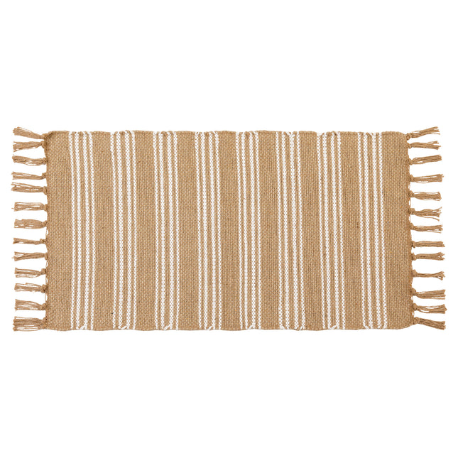 Alfombra "Eden" de yute y algodón 45x90cm  beige Natural - 71213104