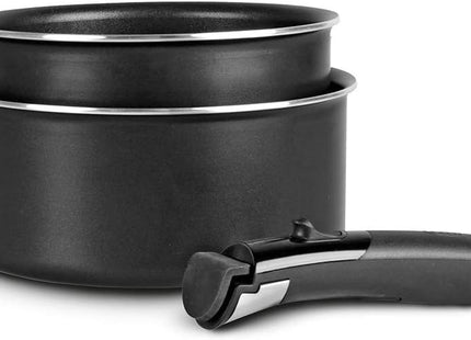 Juego de 2 sartenes D16 y 20 cm de aluminio antiadherente con mango extraíble - todas las placas de inducción "Sitram" - 713285