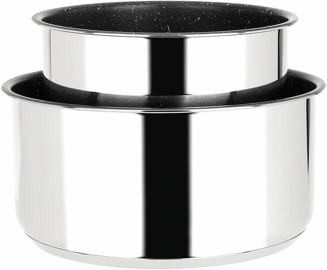 Juego de 2 sartenes D16 y 20 cm de aluminio antiadherente con mango extraíble - todas las placas de inducción "Sitram" - 714267