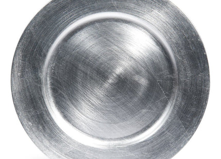 Plato de presentación redondo D33 plateado - 715850AR