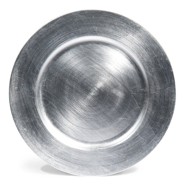 Plato de presentación redondo D33 plateado - 715850AR