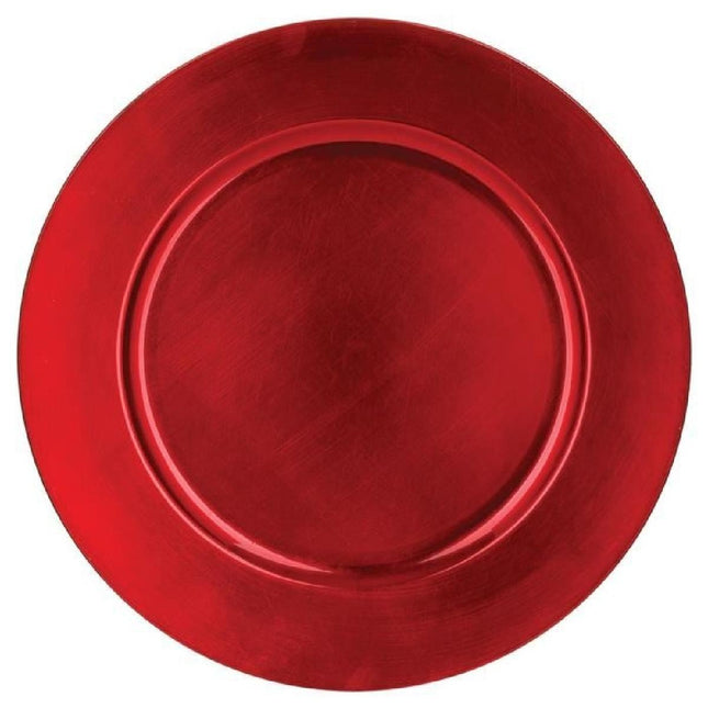 Plato de presentación redondo D33 rojo - 715850RG