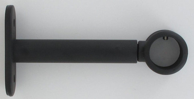 Juego de 2 soportes individuales ? 20/90 mm negro mate - 7203955