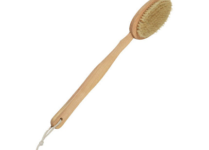 CEPILLO DE BANO CON MANGO DE MADERA NATURAL - 75520104
