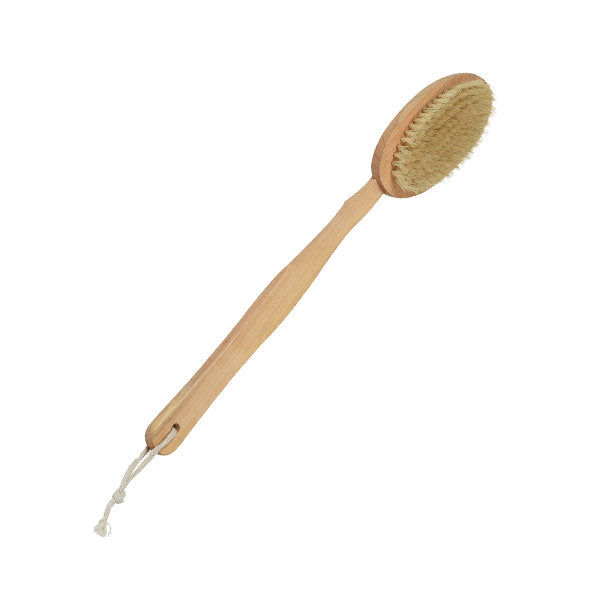 CEPILLO DE BANO CON MANGO DE MADERA NATURAL - 75520104