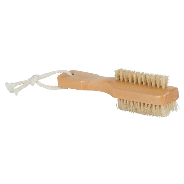CEPILLO DE UNAS DOBLE LADO CON MANGO DE MADERA  NATURAL - 75522104