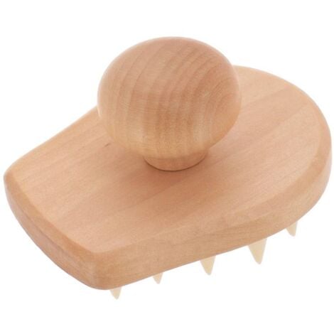 Masajeador de cabeza de madera y silicona - 75571104