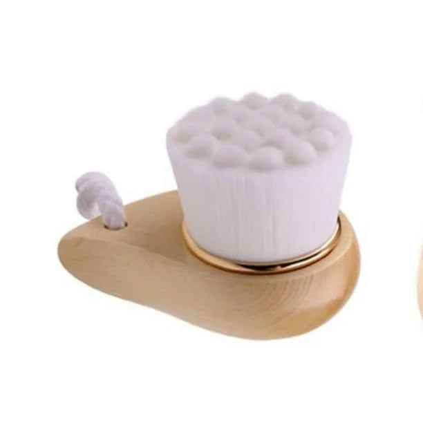 Cepillo de limpieza facial con mango de madera de bambú - 75572195