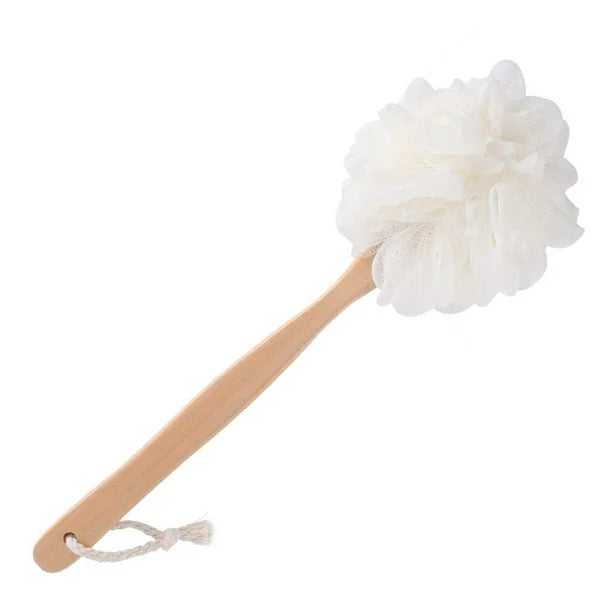 ESPONJA DE BAÑO FIBRA DE BAMBÚ Y POLIESTER CON MANGO DE MADERA - 75583100