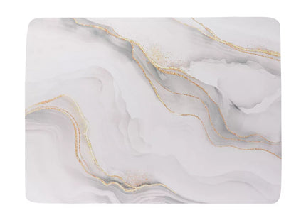 Alfombra ultra absorbente de secado rápido con respaldo de goma antideslizante 45x60cm  ICONIC BLANC - 7610794
