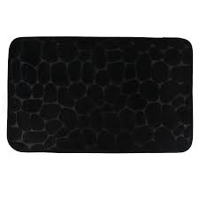 ALFOMBRA MICROFIBRA GUIJARROS 50X80 CM NEGRO - 7718N103