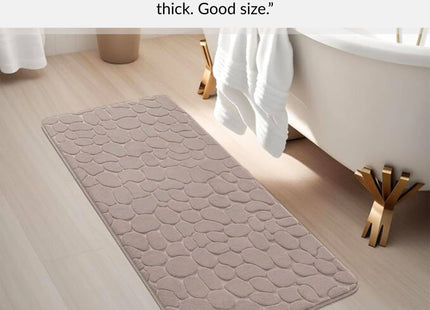 ALFOMBRA MICROFIBRA GUIJARROS 45X120 CM TOPO - 7743165