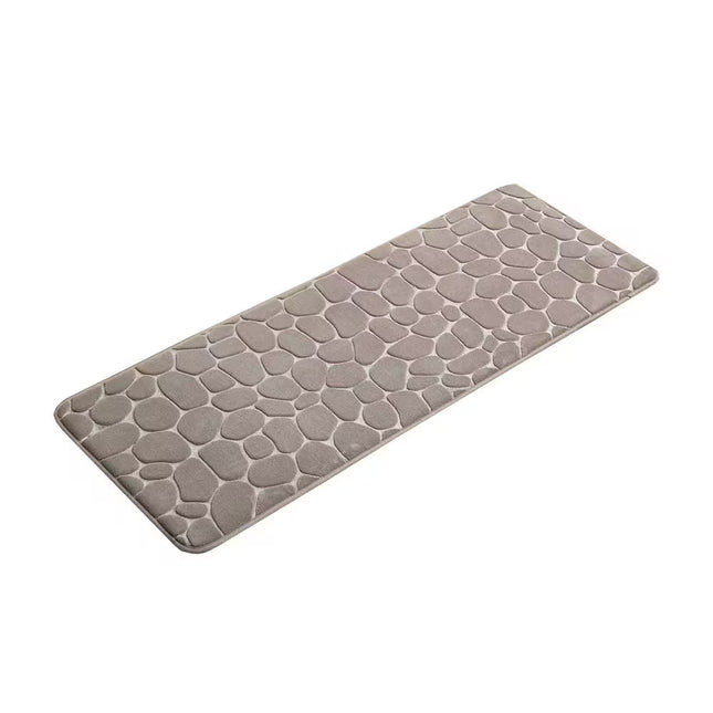 ALFOMBRA MICROFIBRA GUIJARROS 45X120 CM TOPO - 7743165