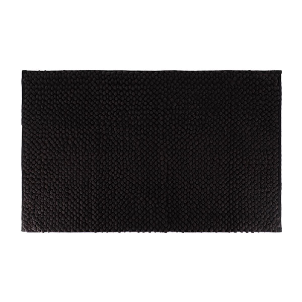 ALFOMBRA MICROFIBRA 50X80 CM NEGRO - 7744103