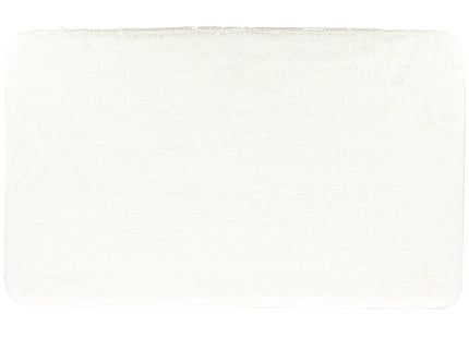 ALFOMBRA MICROFIBRA SUAVE CON LATEX 45X75 CM BLANCO - 7746100