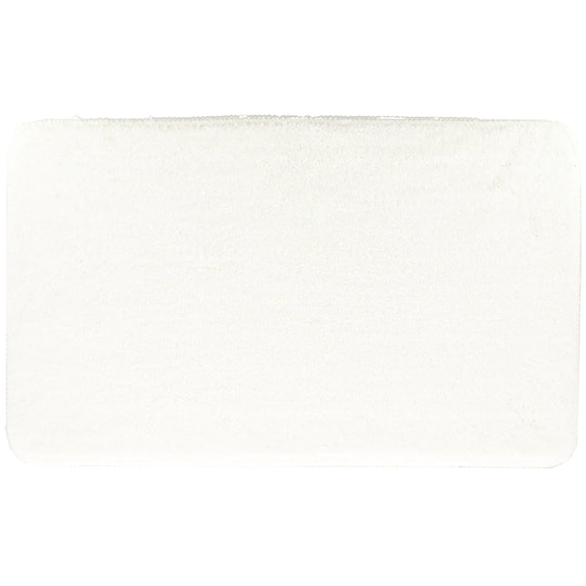 ALFOMBRA MICROFIBRA SUAVE CON LATEX 45X75 CM BLANCO - 7746100