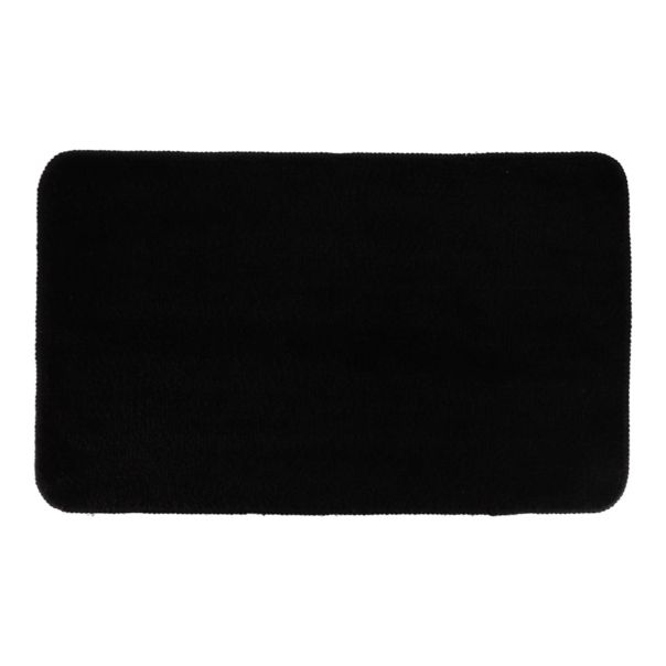 ALFOMBRA MICROFIBRA SUAVE CON LATEX 45X75 CM NEGRO - 7746103