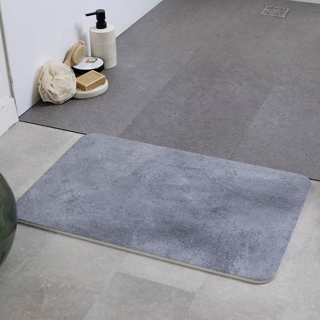 ALFOMBRA DIATOMITA 39X60CM GRIS ASPECTO CONCRETO - 7800618