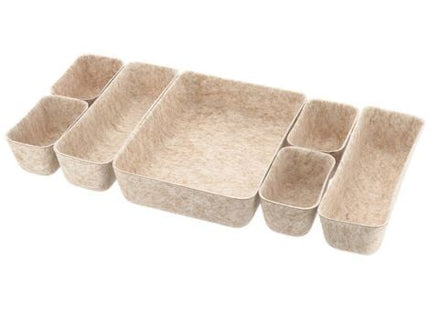 Organizador de cajones de fieltro con 7 cestas de almacenaje - 8302161