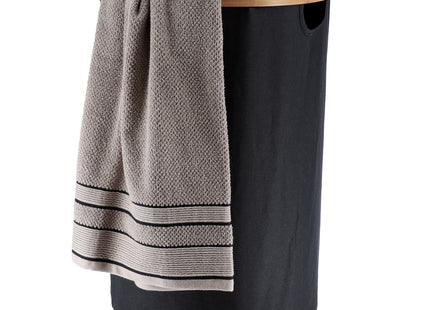 Cesto de lavandería redondo y plegable A60cm "Purebamboo" negro - 8721103
