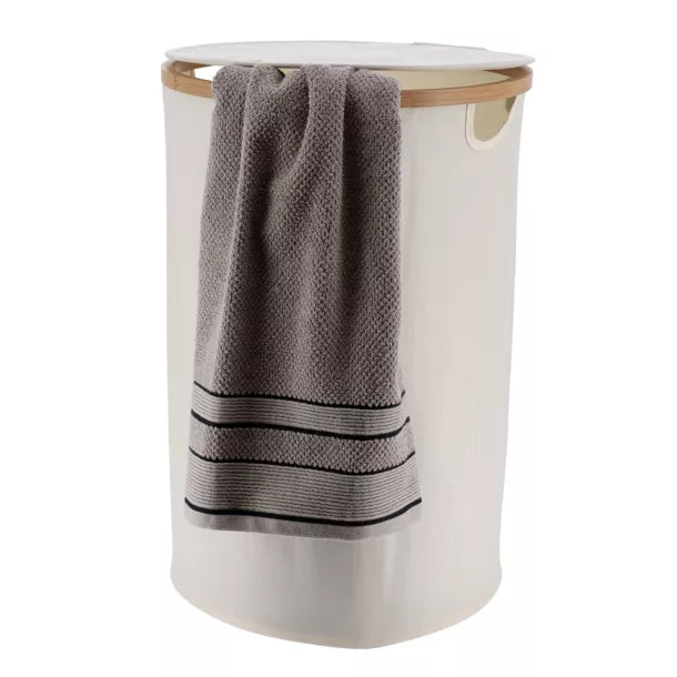 Cesta de lavandería redondo y plegable A60cm "Purebamboo" - 8721104