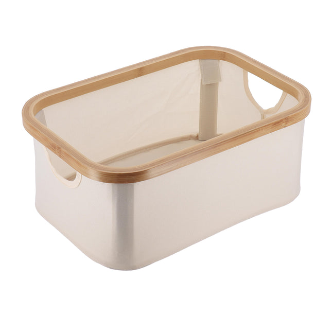 Cesta para ordenar plegable L38 x A16 cm Purebamboo natural - 8723104