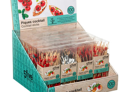 Juego de 100 selecciones de cóctel de bambú - 872751020