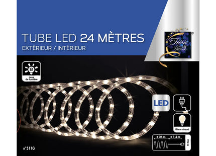 Guirnalda de luces de exterior 24m 432 LED blanco cálido - 875547G