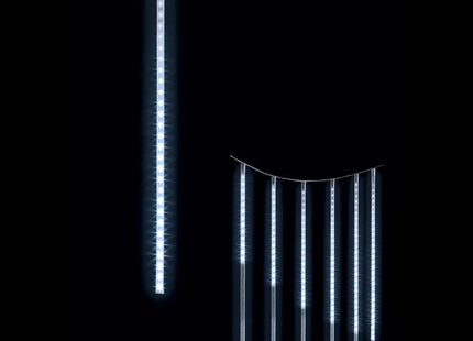 Cortina fachada exterior 6m 210 LED 7 tubos blanco frío