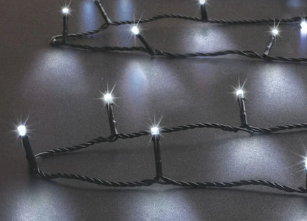 Guirnalda de luz exterior 8m blanco frío 80 LED + transformador - 877700B2