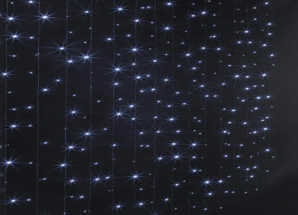 Cortina exterior programable 100 LED blanco frío 150cm - 877703B