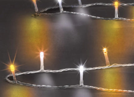 Guirnalda de luz exterior 300 LED blanco frío/cálido 30m - 877713N