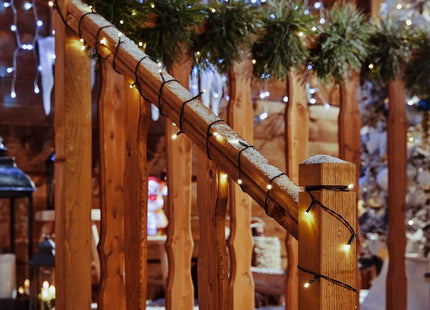 Guirnalda de luces LED de 300 m con temporizador para exteriores ámbar - 877713P2