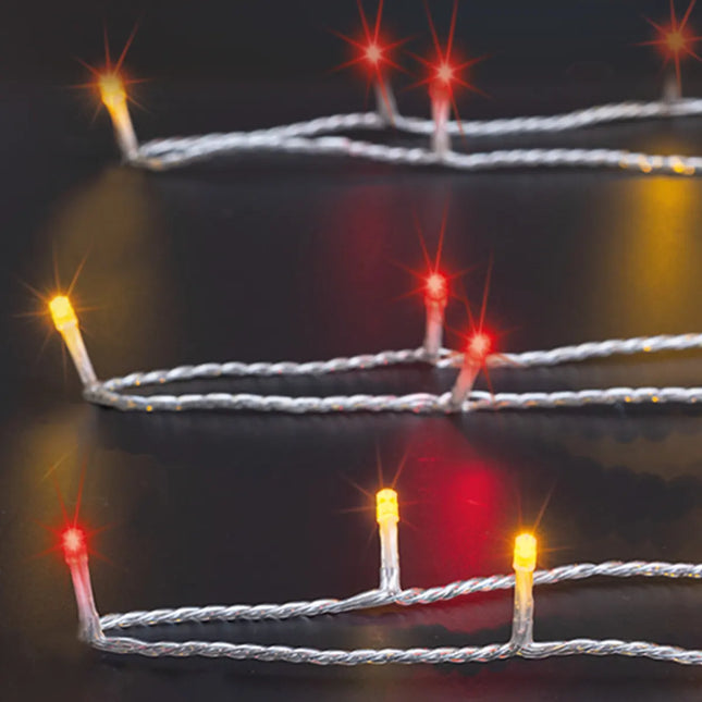 Guirnalda de luz exterior 500 LED blanco cálido/rojo - 877715O