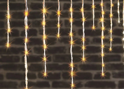 Guirnalda centelleante para exterior con 240 LED blanco cálido y efecto nevada - 877721G