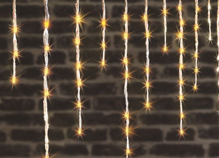 Cortina exterior Efecto nieve caída Blanco cálido L8m - 877723G