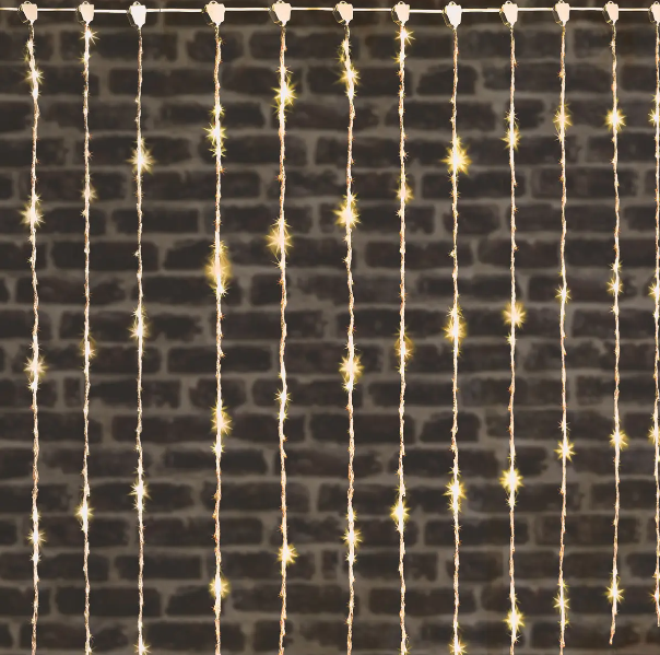 Cortina de fachada exterior 840 LED blanco cálido - 877747G