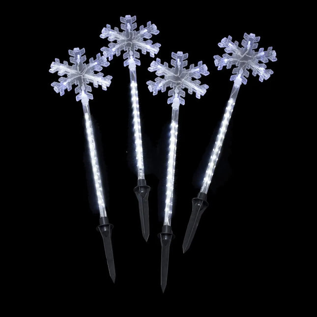 Estaca eléctrica exterior x4 150x75cm 160 LED + transformador - 878196