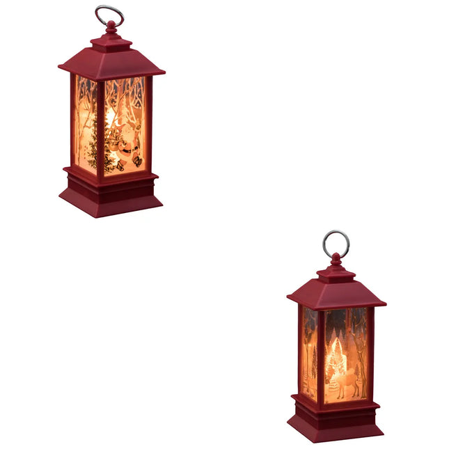 Mini Linterna Roja - Papá Noel / Reno - 878342