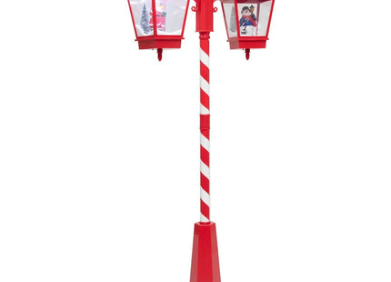 Lámpara interior doble roja A190cm - 878516C