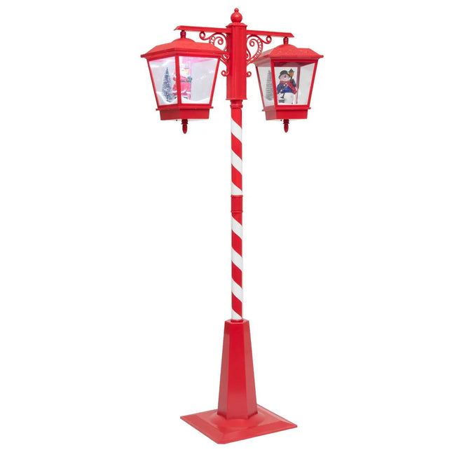 Lámpara interior doble roja A190cm - 878516C